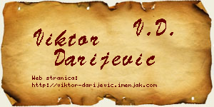 Viktor Darijević vizit kartica